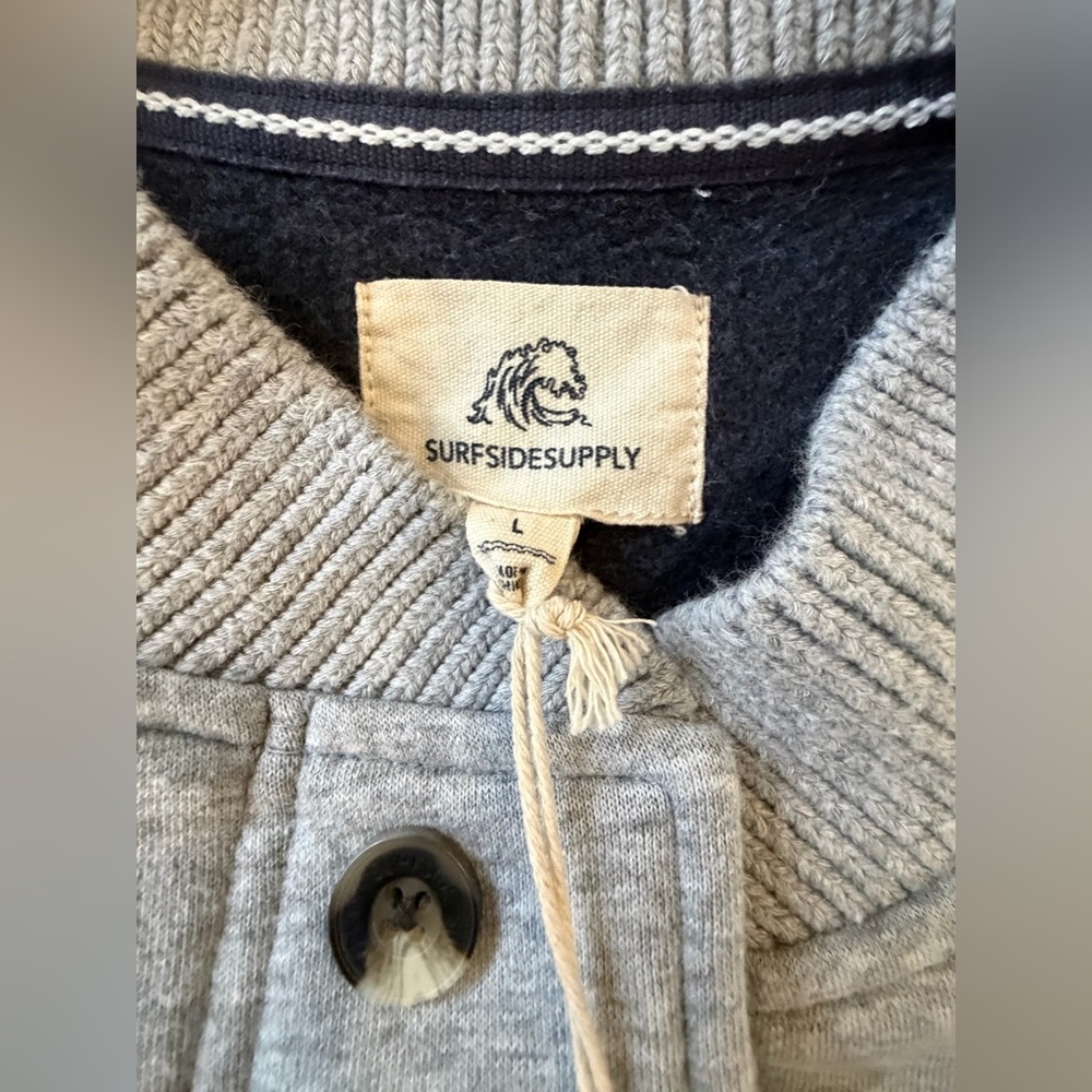 NWT: Surfside Supply Men’s Cardigan Sweater Jacket, Size Large - Picture 2 of 7